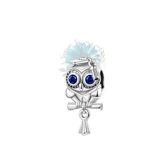 Silver owl graduation charm