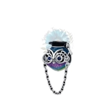 Colourful owl graduation charm