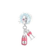 Love bottle and glasses charm
