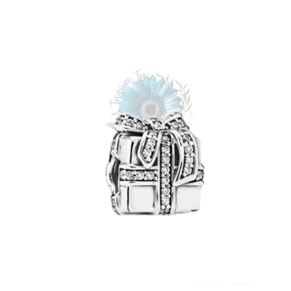 Silver box present charm Silver box present charm
