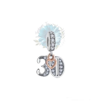 Number 30 charm