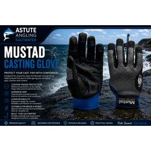 Mustad Casting Glove with reinforced casting finger for beach and sea fishing