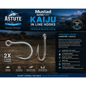 Mustad Ultra Point Kaiju In Line Hooks