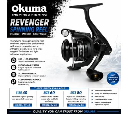 Okuma Revenger Spinning Reel