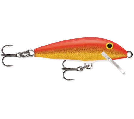 Rapala F5 Gold Fluorescent Red