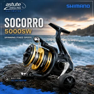 Shimano Socorro SW 5000 saltwater spinning fixed spool reel for shore and boat fishing