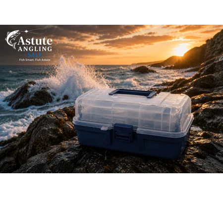 Astute Angling Three Tier Cantilever Tackle Box