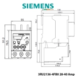 Rele Termike Bimetal Siemens për Mbingarkese 28-40A Mbrojtje Motori S2 K10 me Reset Automatik Rele Termike Bimetal Siemens për Mbingarkese 28-40A Mbrojtje Motori S2 K10 me Reset Automatik