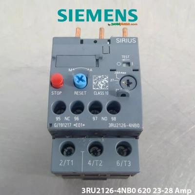 Rele Termike Bimetal Siemens për Mbrojtje Motorësh 23-28A – S0 K10 me Reset Automatik Rele Termike Bimetal Siemens për Mbrojtje Motorësh 23-28A – S0 K10 me Reset Automatik