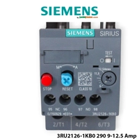Rele Termike Bimetal Siemens për Mbingarkese 9.0-12.5A Mbrojtje Motori S0 K10 me Reset Automatik