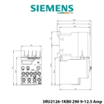 Rele Termike Bimetal Siemens për Mbingarkese 9.0-12.5A Mbrojtje Motori S0 K10 me Reset Automatik Rele Termike Bimetal Siemens për Mbingarkese 9.0-12.5A Mbrojtje Motori S0 K10 me Reset Automatik