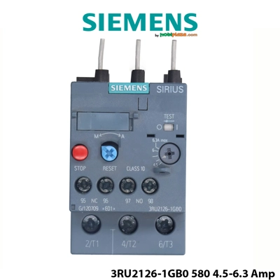Rele Termike Bimetal Siemens për Mbingarkese 4.5-6.3A Mbrojtje Motori S0 K10 me Reset Automatik Rele Termike Bimetal Siemens për Mbingarkese 4.5-6.3A Mbrojtje Motori S0 K10 me Reset Automatik