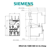 Rele Termike Bimetal Siemens për Mbingarkese 4.5-6.3A Mbrojtje Motori S0 K10 me Reset Automatik Rele Termike Bimetal Siemens për Mbingarkese 4.5-6.3A Mbrojtje Motori S0 K10 me Reset Automatik