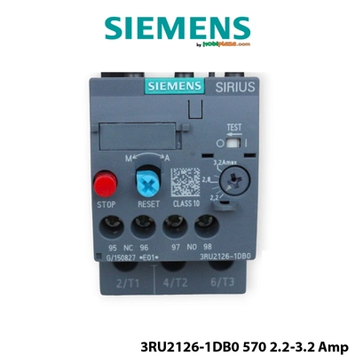 Rele Termike Bimetal Siemens për Mbingarkese 2.2-3.2A Mbrojtje Motori S0 K10 me Reset Automatik Rele Termike Bimetal Siemens për Mbingarkese 2.2-3.2A Mbrojtje Motori S0 K10 me Reset Automatik
