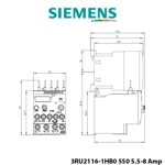Rele Termike Bimetal Siemens per Mbingarkese 5.5-8A Mbrojtje Motori S00 K10 me Reset Automatik Rele Termike Bimetal Siemens per Mbingarkese 5.5-8A Mbrojtje Motori S00 K10 me Reset Automatik