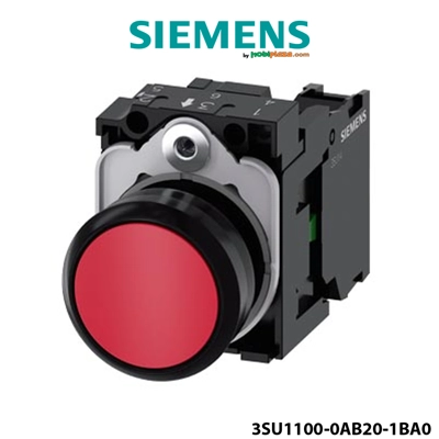 Buton Shtypës Taster Siemens - 22 mm, i Kuq, Plastik, Me Terminale Vida