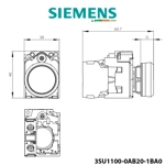 Buton Shtypës Taster Siemens - 22 mm, i Kuq, Plastik, Me Terminale Vida Buton Shtypës Taster Siemens - 22 mm, i Kuq, Plastik, Me Terminale Vida