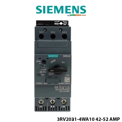 Rele Bimetal 42–52 A Sigurese Automatike Siemens – për mbrojtje motori, madhësia S2, Klasa 10 Rele Bimetal 42–52 A Sigurese Automatike Siemens – për mbrojtje motori, madhësia S2, Klasa 10