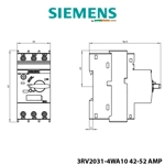Rele Bimetal 42–52 A Sigurese Automatike Siemens – për mbrojtje motori, madhësia S2, Klasa 10 Rele Bimetal 42–52 A Sigurese Automatike Siemens – për mbrojtje motori, madhësia S2, Klasa 10