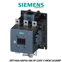 Kontaktor elektrik Siemens 3-polësh 265 A, 220–240 V DC, 132 kW – me kontakte ndihmëse 2 NO + 2 NC