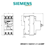 Rele Bimetal 1.1–1.6 A Sigurese Automatike Siemens – për mbrojtje motori, madhësia S00, Klasa 10, Rele Bimetal 1.1–1.6 A Sigurese Automatike Siemens – për mbrojtje motori, madhësia S00, Klasa 10,
