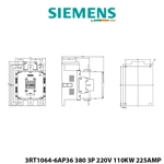 Kontaktor elektrik Siemens 3-polësh 265 A, 220–240 V DC, 132 kW – me kontakte ndihmëse 2 NO + 2 NC Kontaktor elektrik Siemens 3-polësh 265 A, 220–240 V DC, 132 kW – me kontakte ndihmëse 2 NO + 2 NC