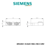 Kontakt Ndihmës Transversal Siemens – 1 NO + 1 NC, për mbrojtës termik 3RV2 Kontakt Ndihmës Transversal Siemens – 1 NO + 1 NC, për mbrojtës termik 3RV2