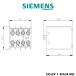 Kontakt Ndihmës Siemens – 4 NC, për kontaktorët 3RT2 dhe rele kontaktore 3RH2 Kontakt Ndihmës Siemens – 4 NC, për kontaktorët 3RT2 dhe rele kontaktore 3RH2