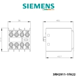 Kontakt Ndihmës Siemens – 2 NO + 2 NC, për kontaktorët 3RT2 dhe rele kontaktore 3RH2 Kontakt Ndihmës Siemens – 2 NO + 2 NC, për kontaktorët 3RT2 dhe rele kontaktore 3RH2