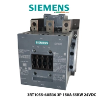 Kontaktor elektrik Siemens 3-polësh 150 A, 23–26 V DC, 75 ..