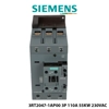 Kontaktor elektrik Siemens 3-polësh 110 A, 230 V AC, 55 kW – me kontakte ndihmëse 1 NO + 1 NC