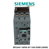 Kontaktor elektrik Siemens 3-polësh 110 A, 230 V AC, 55 kW – me kontakte ndihmëse 1 NO + 1 NC