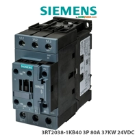 Kontaktor Elektrik Siemens Sirius, AC-3e/AC-3, 80 A, 37 kW / 400 V, 3-polësh, 24 V DC, S2