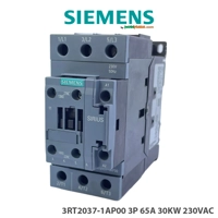 Kontaktor fuqie Siemens Sirius, AC-3e/AC-3, 65 A, 30 kW / 400 V, 3-polësh, 230 V AC, 50 Hz, S2