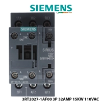 Kontaktor magnetik Siemens SIRIUS 3RT2, 32A, 110V AC, 15 kW / 400V, 3-polësh