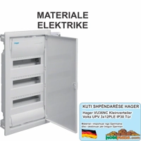 Hager Kuti Shpëndarëse (Tabele siguresash) Volta UPV VU36NC 3x12PLE IP30 me Derë