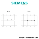 Kontakt Ndihmës Siemens – 1 NO + 3 NC, për kontaktorët 3RT2 dhe rele kontaktore 3RH2 Kontakt Ndihmës Siemens – 1 NO + 3 NC, për kontaktorët 3RT2 dhe rele kontaktore 3RH2