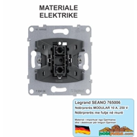 Legrand 765006 Ndërprerës Alternativ SEANO | Ndërprerës me 1 Ndërrues Ngjyra Ultra e Bardhë