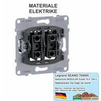 Legrand Ndërprerës Serial SEANO | Ndërprerës me 2 Ndërrues Ngjyra Ultra e Bardhë