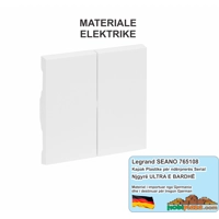 legrand® 765108 Priza SEANO™ | Buton Ndërrues për Seri, Dyfish Ndërrues