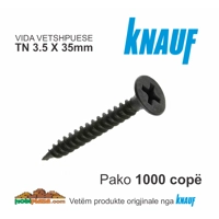 KNAUF TN35 3,5X35mm  Vidë Vetshpuese  e zezë - 1000 cp, Çmimi për Kuti