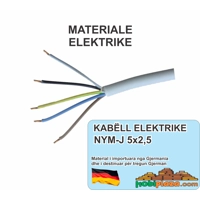 NYM-J 5x2,5 Kabëll Instalimi, çmimi për m