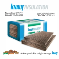 KNAUF 5CM 50kg NaturBoard VENTI - LESH GURI MINERAL PËR FASADA VENTILUESE 600*1000. Çmimi për m²