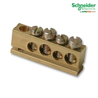 Morseta (Profil - Shirit metalik me vrima dhe vida) 80A - 4+1 Vrima, Schneider Electric