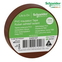 Izolues (Izolir) Ngjitës Schneider Electric Thorsman - PVC - 19mm x 20m - I Kaftë / Kafe