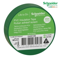 Izolues (Izolir) Ngjitës Schneider Electric Thorsman - PVC - 19mm x 20m - I Gjelbër