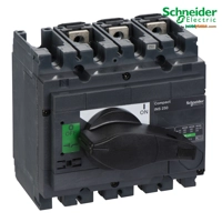 Ndërprerës Shkëputës Schneider KAES ComPact INS250 - 250 A, 3P, Dorezë Rrotulluese e Zezë