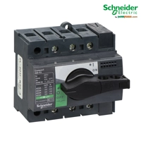 Ndërprerës Shkëputës KAES Schneider ComPacT INS63, 63 A, standard me dorezë rrotulluese të zezë, 3p