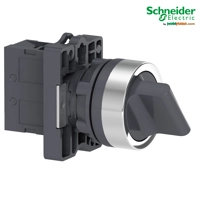 Ndërprerës selektor i rrumbullakët Ø22 – dorezë standarde – 2 pozicione – 1NO