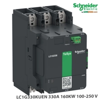 Kontaktor i fuqisë së lartë Schneider TeSys Giga 160KW 3P - AC-3 ≤ 440V 330A - Spiral 100…250V AC/DC